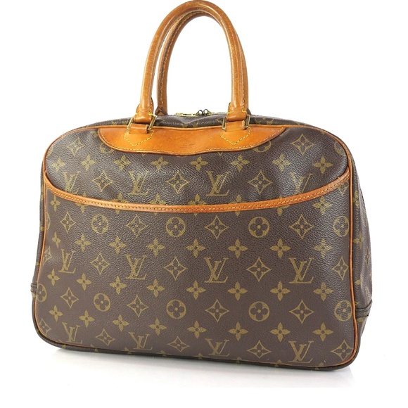 Authentic LOUIS VUITTON Deauville Monogram Hand Bag Purse - Picture 1 of 16